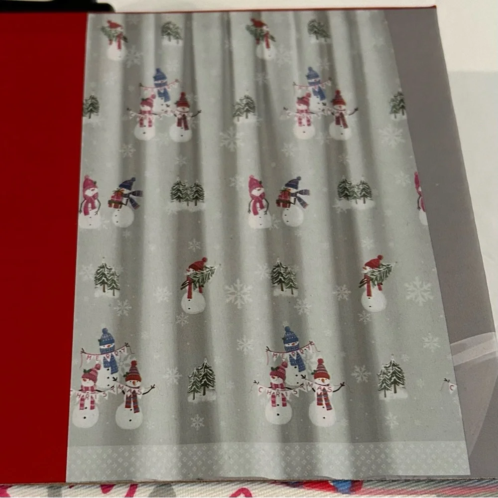 Avanti Home Merry Christmas Snowman Shower Curtain